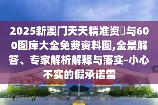 2025新澳门天天精准资枓与600图库大全免费资料图,全景解答、专家解析解释与落实-小心不实的假承诺雷